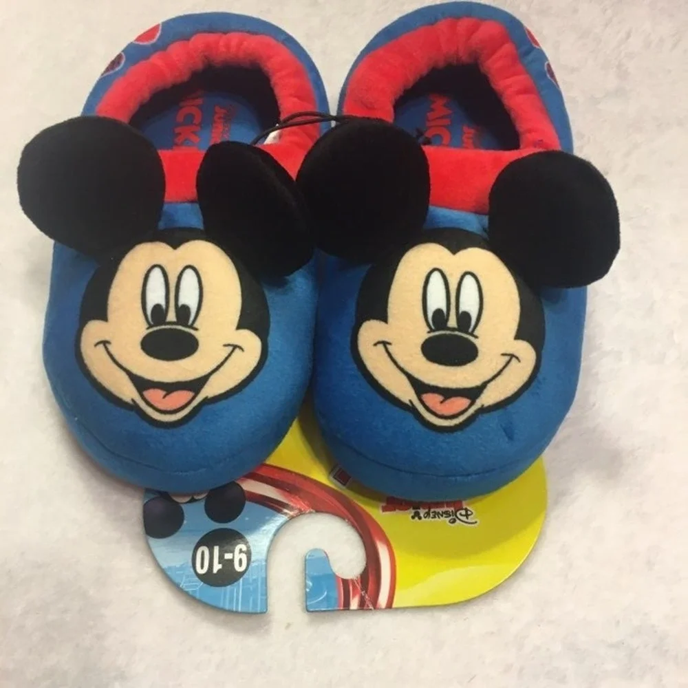 New‎ Mickey Mouse Slippers 11/12 non slip bottom